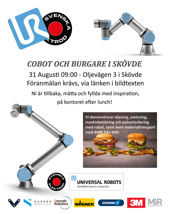 Cobot och Burgare i Skövde den 31 augusti!