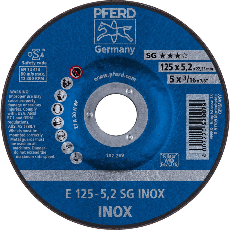 PFERD Navrondeller E 125-5,2 SG INOX