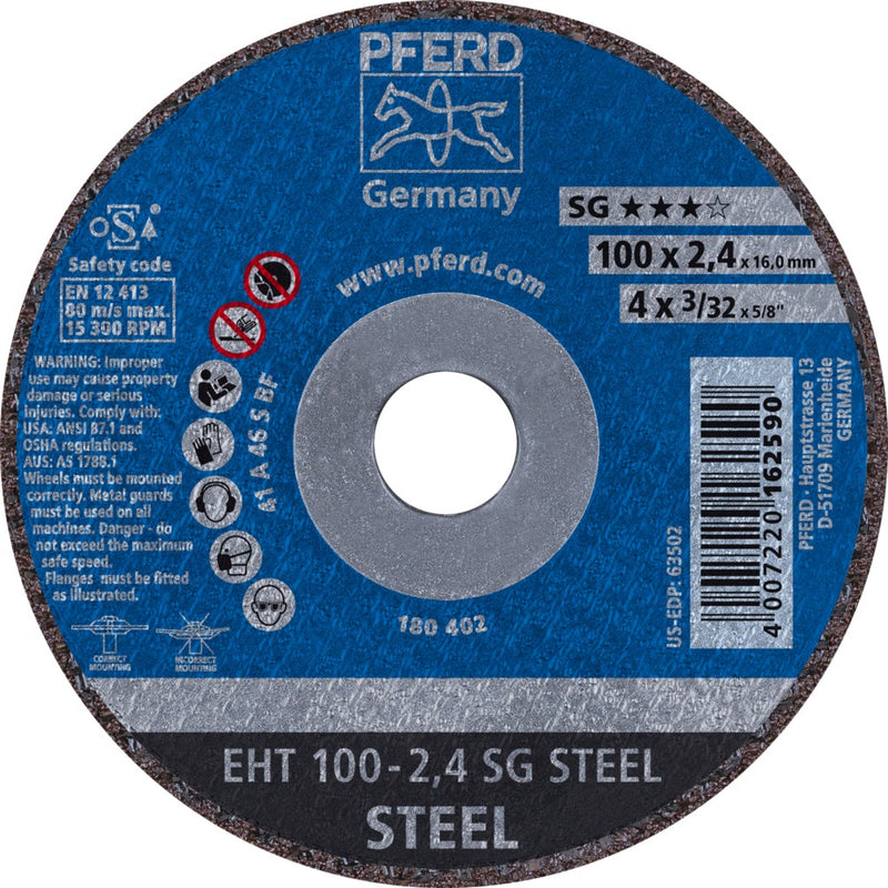 PFERD Kapskivor EHT 100-2,4 SG STEEL/16,0