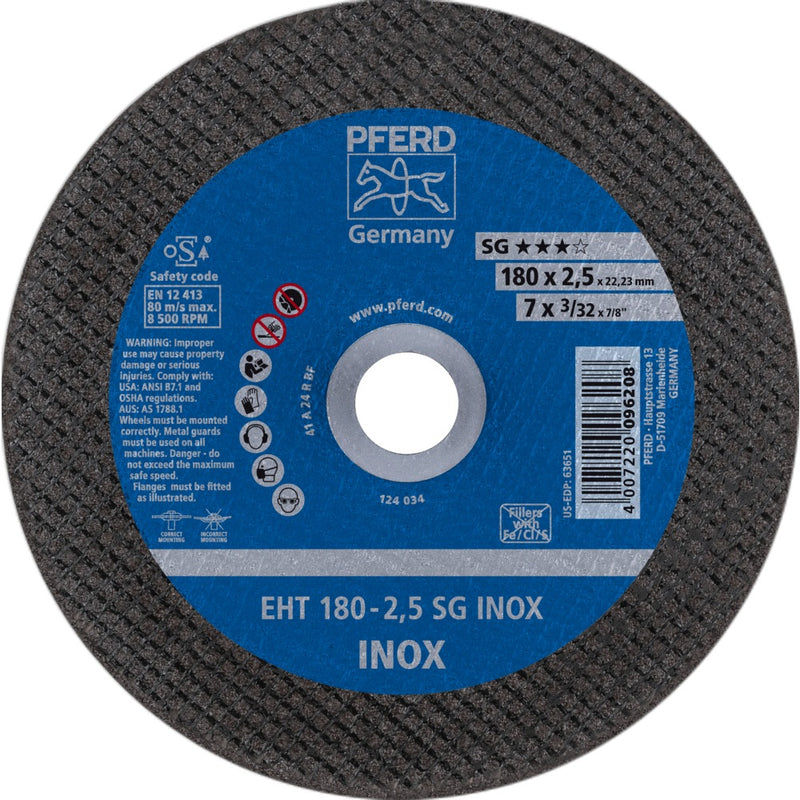 PFERD Kapskivor EHT 180-2,5 SG INOX