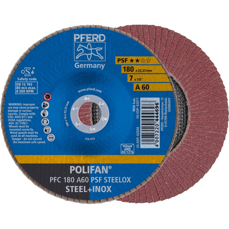 PFERD POLIFAN-lamellrondell PFC 180 A 60 PSF STEELOX