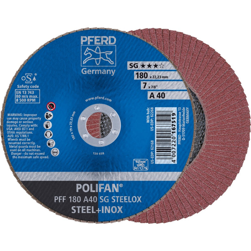 PFERD POLIFAN-lamellrondell PFF 180 A 40 SG STEELOX