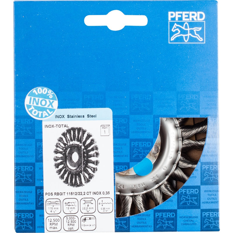 PFERD Borstar INOX-TOTAL POS RBGIT 11512/22,2 CT INOX 0,35